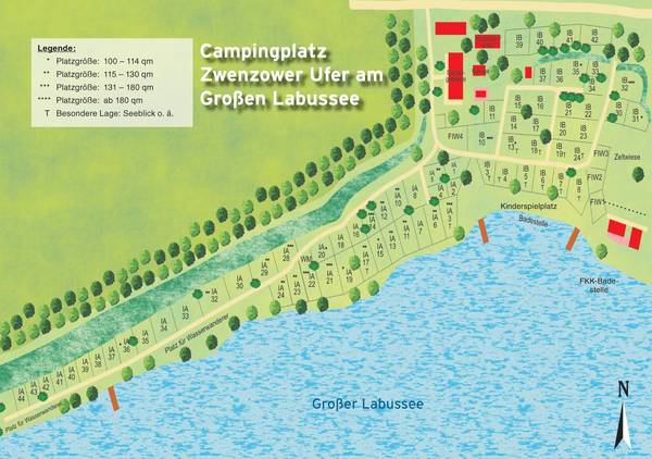 Lageplan Zwensower Ufer