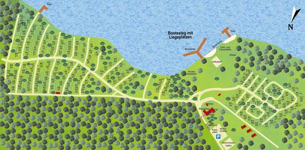 Lageplan Campingplatz Drewensee