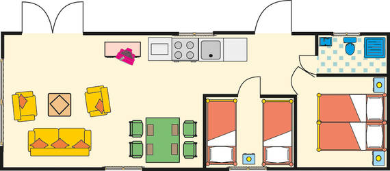 Grundriss - Chalet